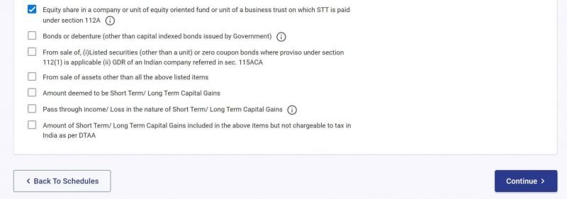 How to Show Capital Gain(STCG and LTCG from Share Market) in ITR 3 Form 4