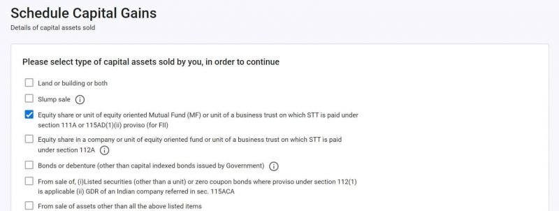 How to Show Capital Gain(STCG and LTCG from Share Market) in ITR 3 Form 3