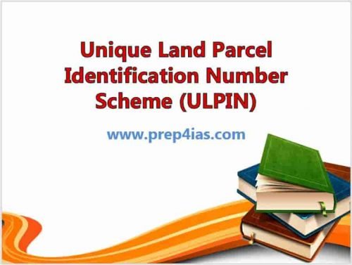 Unique Land Parcel Identification Number Scheme (ULPIN) 1